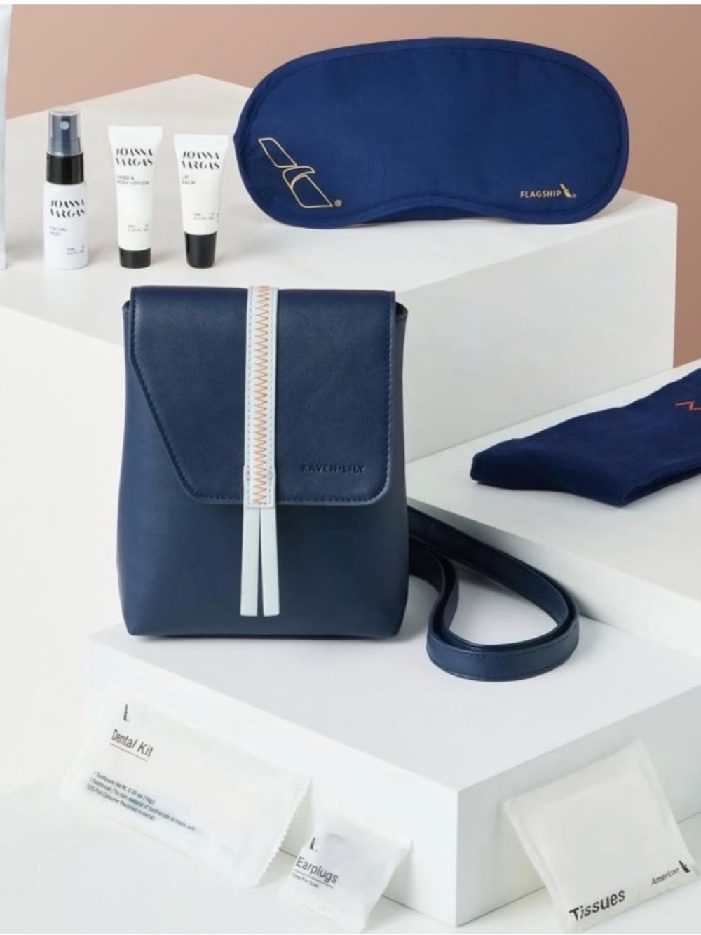 American Airlines X Raven + Lily Flagship First Class Amenity Travel Kit Bag